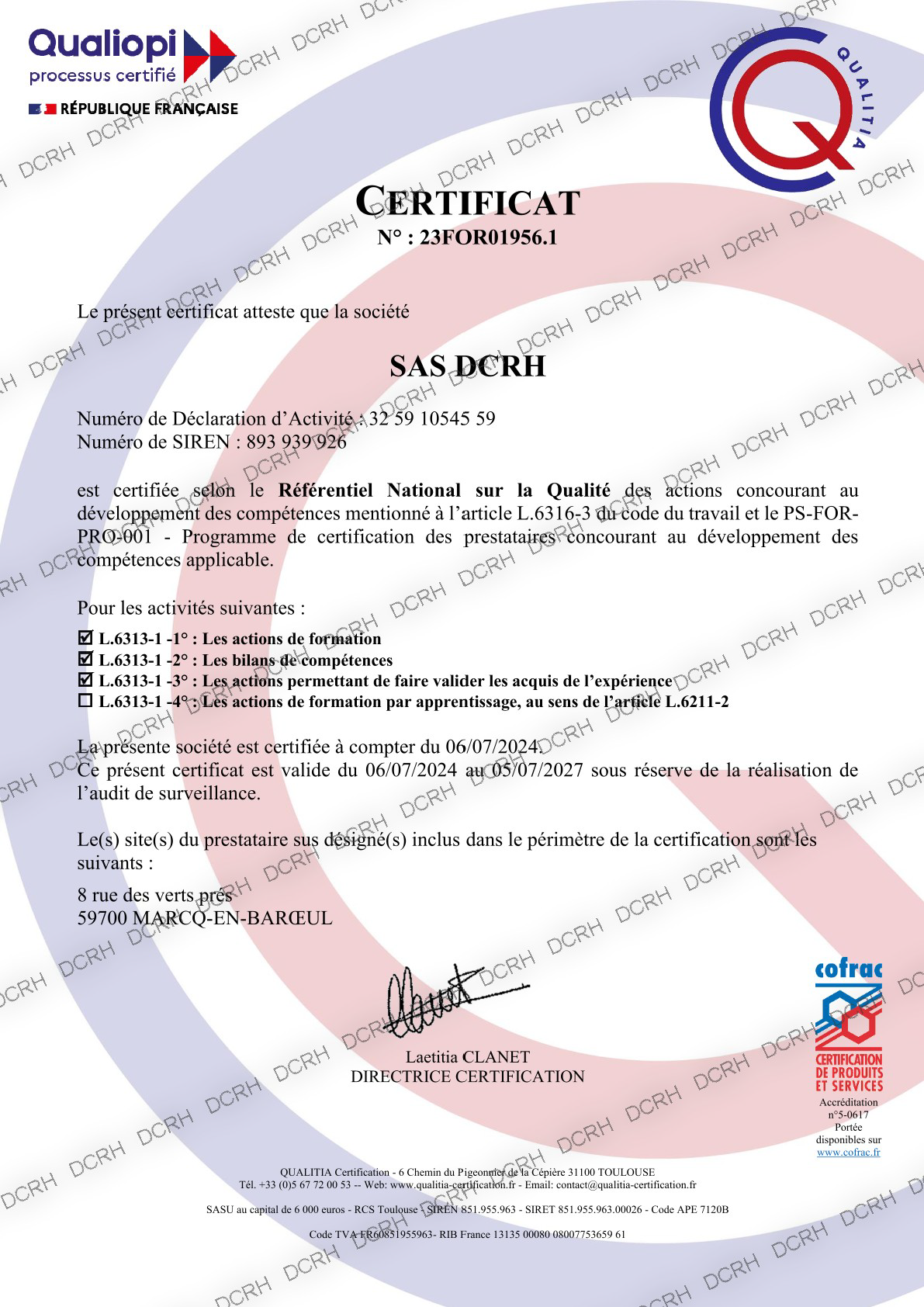 Certification Qualiopi